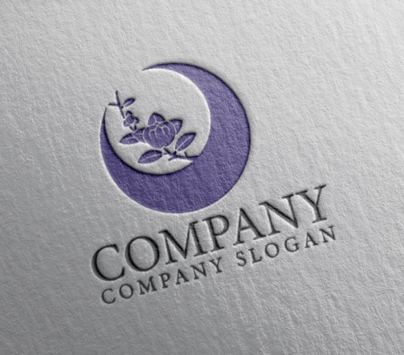 画像2: 花・輪・月・ロゴ・マークデザイン1331 (2)