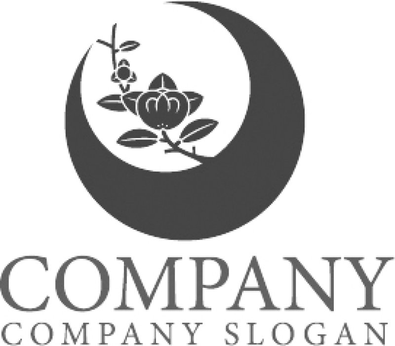 画像6: 花・輪・月・ロゴ・マークデザイン1331 (6)