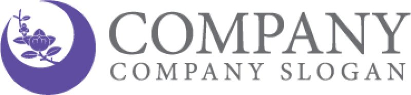 画像7: 花・輪・月・ロゴ・マークデザイン1331 (7)