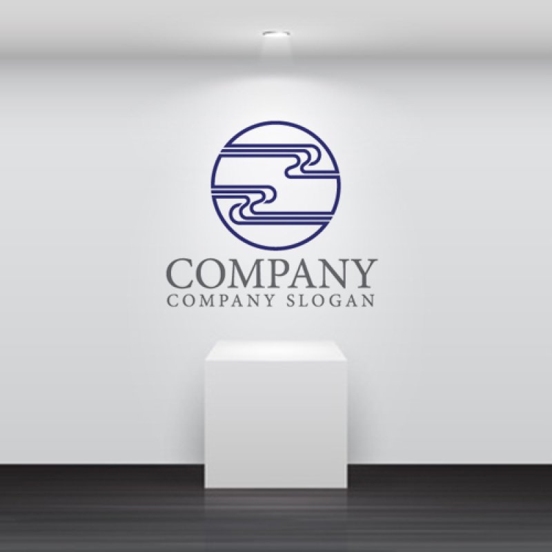 画像5: 雲・流れ・輪・和風・川・ロゴ・マークデザイン1335 (5)