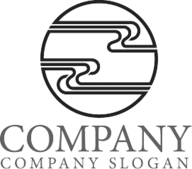 画像6: 雲・流れ・輪・和風・川・ロゴ・マークデザイン1335 (6)