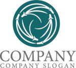 画像1: 松葉・輪・和風・ロゴ・マークデザイン1337 (1)