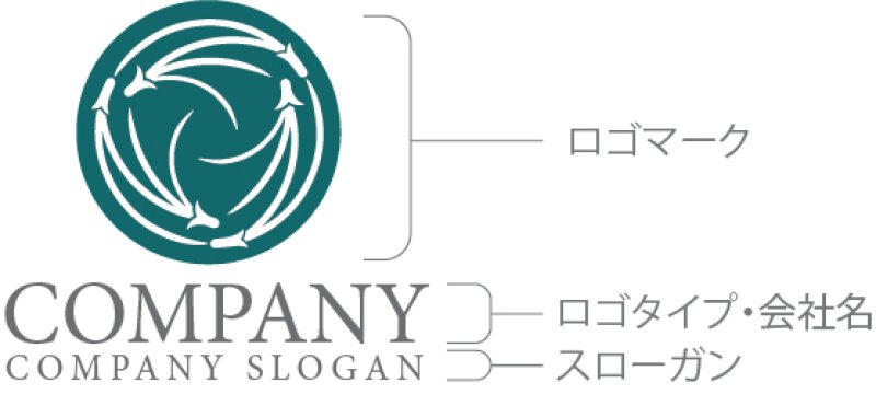画像10: 松葉・輪・和風・ロゴ・マークデザイン1337 (10)