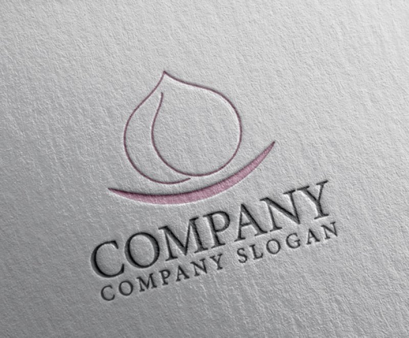 画像2: もも・皿・果物・ロゴ・マークデザイン1342 (2)