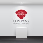 画像5: 花・椿・和・ロゴ・マークデザイン1343 (5)