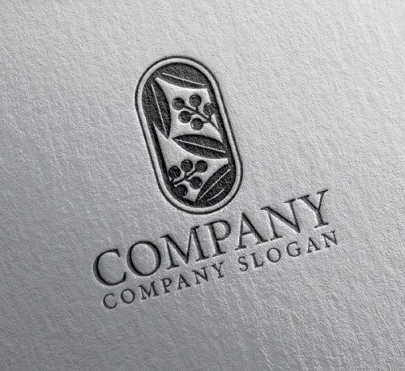 画像2: 葉・実・和・南天・ロゴ・マークデザイン1345 (2)