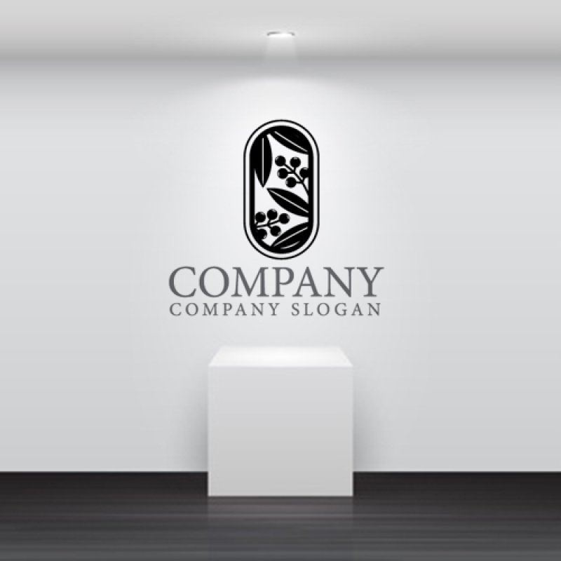 画像5: 葉・実・和・南天・ロゴ・マークデザイン1345 (5)