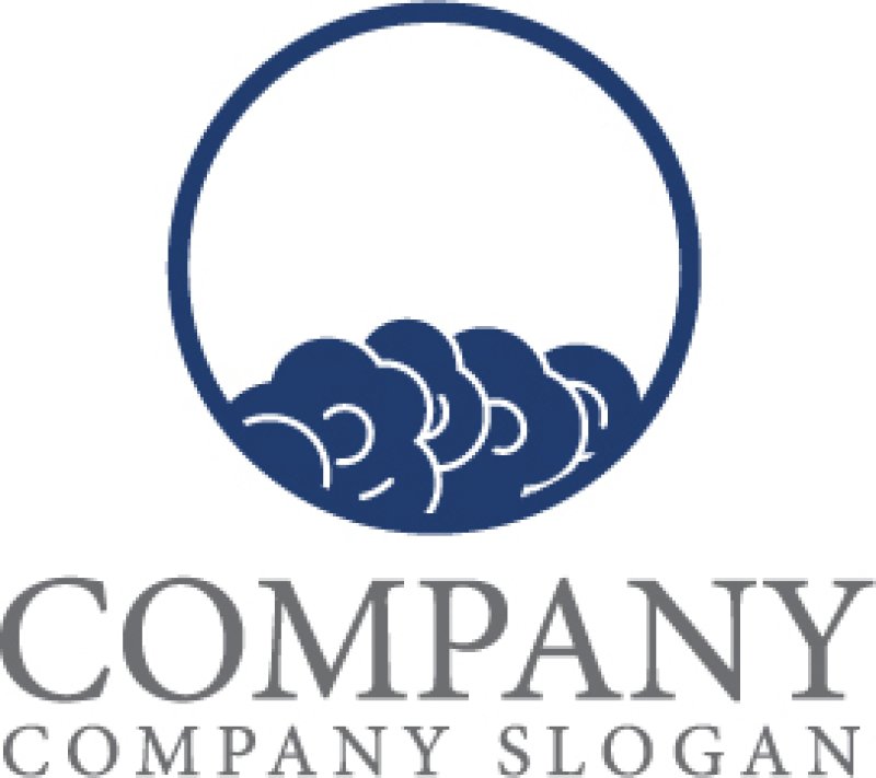 画像1: 雲・輪・和風・ロゴ・マークデザイン1346 (1)