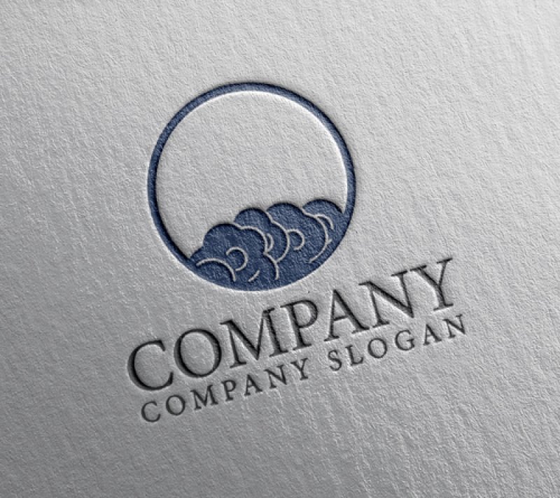 画像2: 雲・輪・和風・ロゴ・マークデザイン1346 (2)