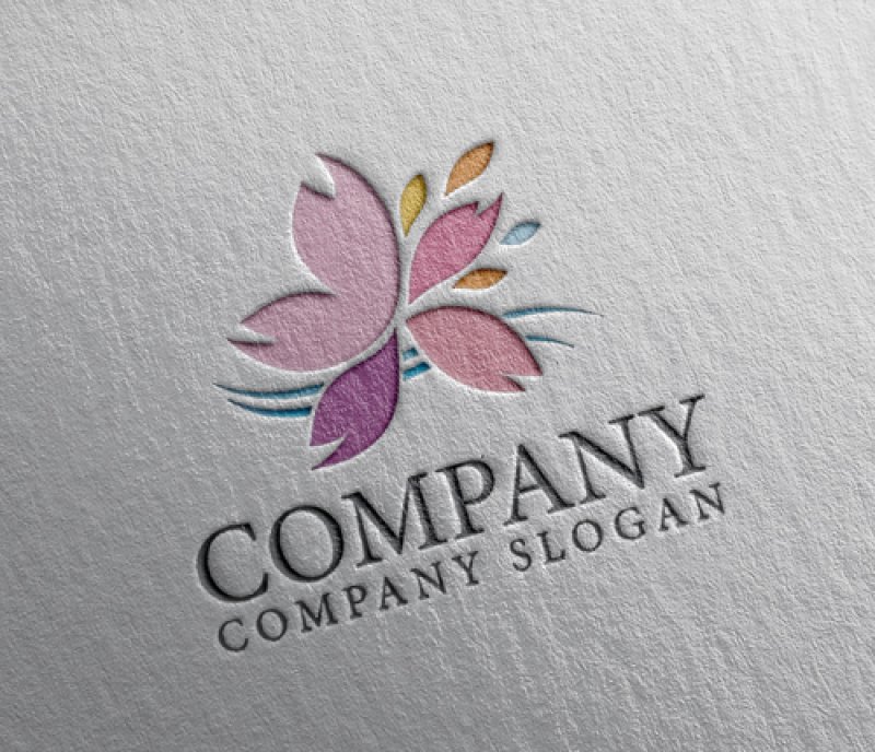 画像2: 花・風・さくら・優しさ・ロゴ・マークデザイン1350 (2)