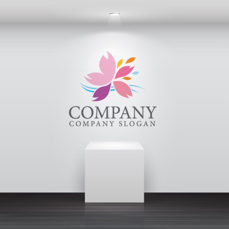 画像5: 花・風・さくら・優しさ・ロゴ・マークデザイン1350 (5)