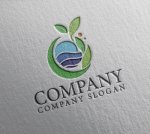 画像2: 葉・輪・地球・波・ロゴ・マークデザイン1352 (2)