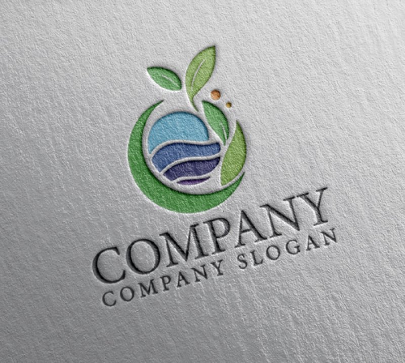 画像2: 葉・輪・地球・波・ロゴ・マークデザイン1352 (2)