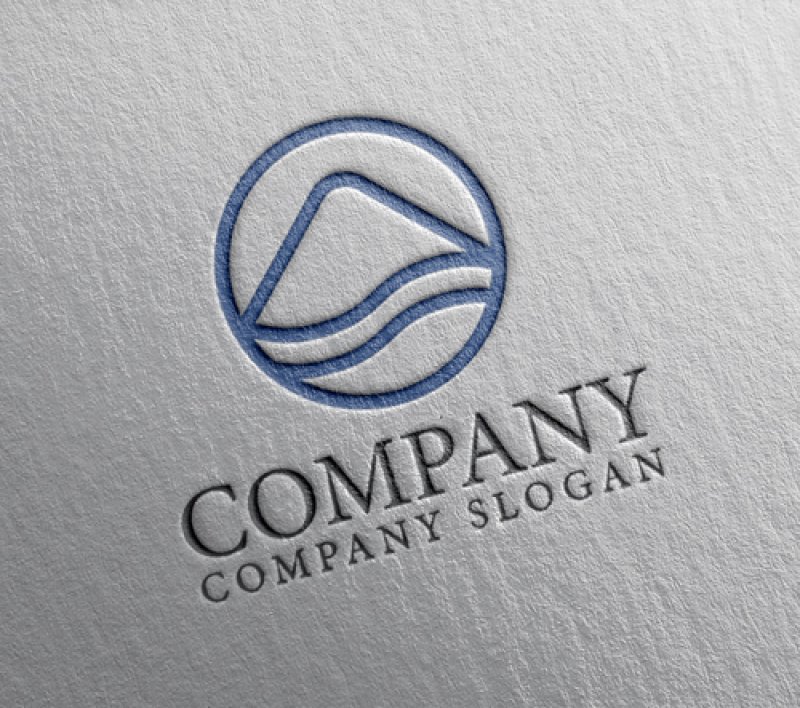 画像2: 山・輪・湖・ロゴ・マークデザイン1355 (2)