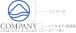 画像10: 山・輪・湖・ロゴ・マークデザイン1355 (10)