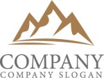画像1: 山・雪山・風景・ロゴ・マークデザイン1358 (1)