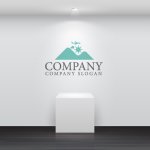 画像5: 山・太陽・飛行機・雲・旅行・ロゴ・マークデザイン1359 (5)