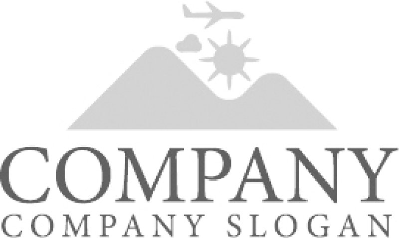 画像6: 山・太陽・飛行機・雲・旅行・ロゴ・マークデザイン1359 (6)