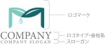 画像10: 葉・M・水滴・アルファベット・ロゴ・マークデザイン1360 (10)