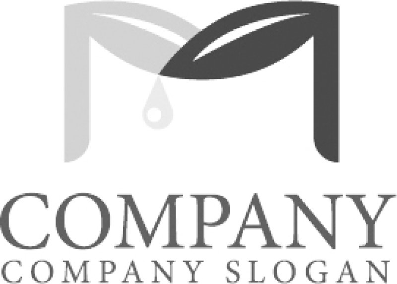 画像6: 葉・M・水滴・アルファベット・ロゴ・マークデザイン1360 (6)