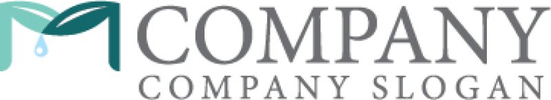 画像7: 葉・M・水滴・アルファベット・ロゴ・マークデザイン1360 (7)