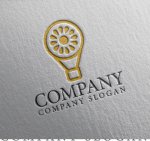 画像2: 気球・花・太陽・旅行・ロゴ・マークデザイン1361 (2)