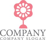 画像1: 花・太陽・輝き・ロゴ・マークデザイン1362 (1)