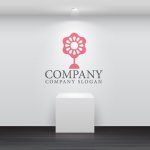 画像4: 花・太陽・輝き・ロゴ・マークデザイン1362 (4)