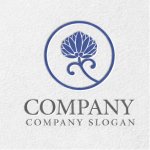 画像2: 葉・つる・輪・和風・ロゴ・マークデザイン1365 (2)