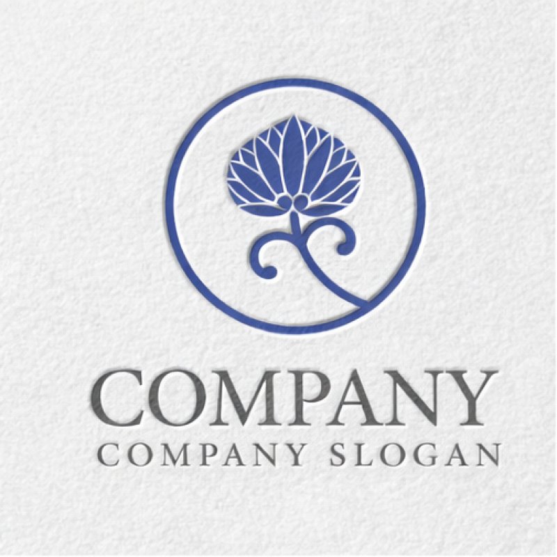 画像2: 葉・つる・輪・和風・ロゴ・マークデザイン1365 (2)