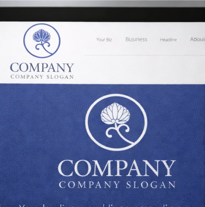 画像4: 葉・つる・輪・和風・ロゴ・マークデザイン1365 (4)