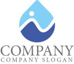 画像1: 水滴・人・海・N・アルファベット・ロゴ・マークデザイン1366 (1)