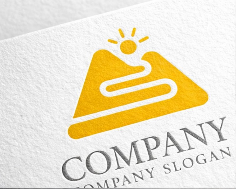 画像2: 山・道・太陽・上昇・ロゴ・マークデザイン1368 (2)