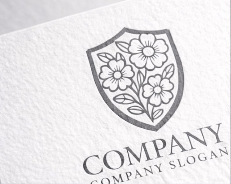 画像2: 花・盾・調和・ロゴ・マークデザイン1369 (2)