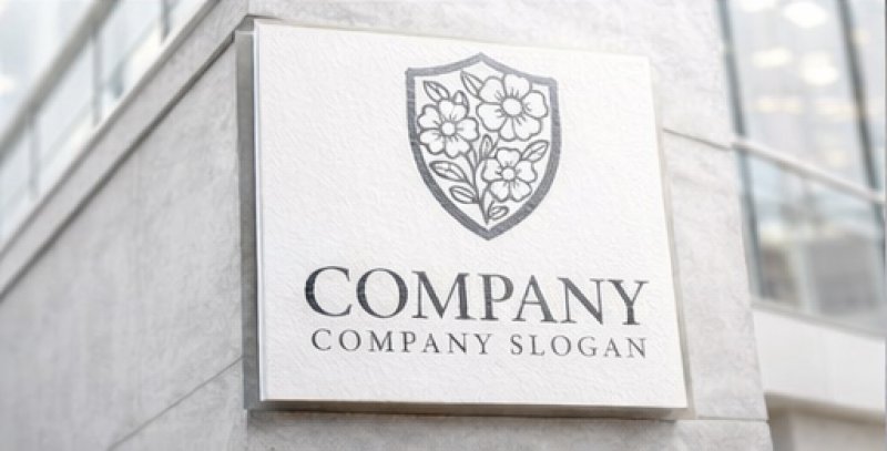 画像6: 花・盾・調和・ロゴ・マークデザイン1369 (6)