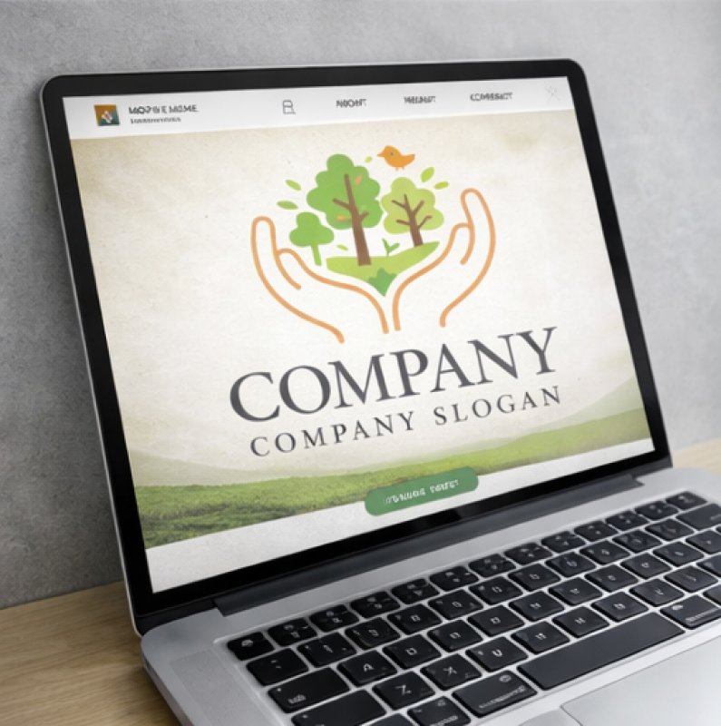 画像4: 手・森・鳥・保護・アルファベット・ロゴ・マークデザイン1370 (4)