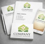 画像3: 葉・家・太陽・実・ロゴ・マークデザイン1371 (3)