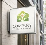 画像5: 葉・家・太陽・実・ロゴ・マークデザイン1371 (5)