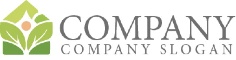 画像6: 葉・家・太陽・実・ロゴ・マークデザイン1371 (6)