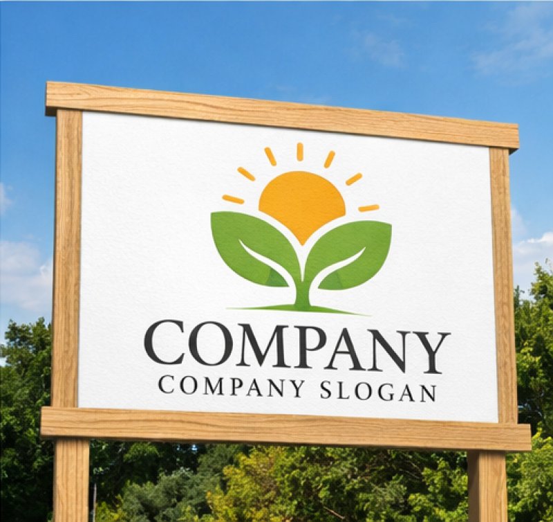 画像5: 太陽・葉・成長・ロゴ・マークデザイン1373 (5)