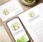 画像3: 輪・葉・木・うさぎ・鳥・ロゴ・マークデザイン1374 (3)