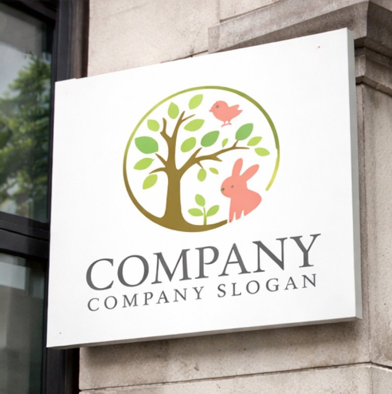 画像5: 輪・葉・木・うさぎ・鳥・ロゴ・マークデザイン1374 (5)
