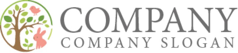 画像6: 輪・葉・木・うさぎ・鳥・ロゴ・マークデザイン1374 (6)