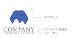 画像12: 山・六角形・M・シンプル・ロゴ・マークデザイン1383 (12)