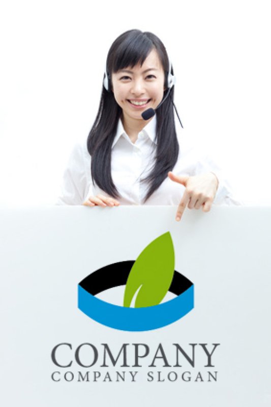 画像2: 葉・囲いロゴ・マークデザイン193 (2)