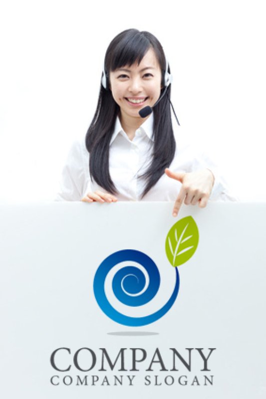 画像3: つる・葉ロゴ・マークデザイン201 (3)