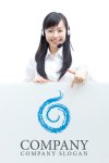 画像3: 渦・水ロゴ・マークデザイン202 (3)