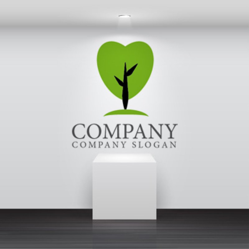 画像2: 木・ハート・ロゴ・マークデザイン238 (2)