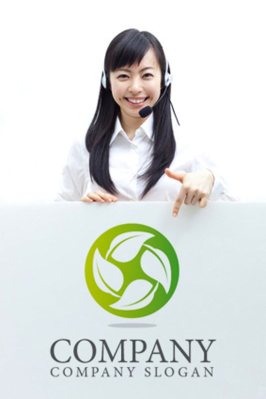 画像3: 葉・回転ロゴ・マークデザイン263 (3)