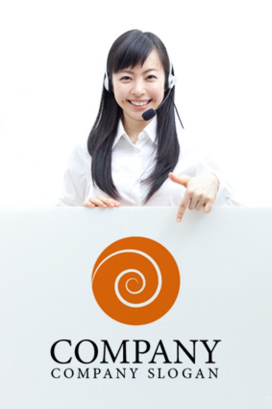 画像3: 貝・渦・回転ロゴ・マークデザイン304 (3)